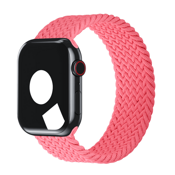 APPLE WATCH BAND BRAIDED SOLO LOOP 41MM, SIZE 6 - GUAVA