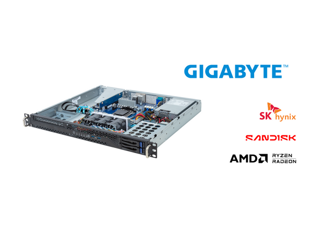 GIGABYTE R113-C10-AA01-L1 Server Full System, AMD EPYC 4464P, GIGABYTE R113-C10-AA01-L1 Server Full System, AMD EPYC 4464P,