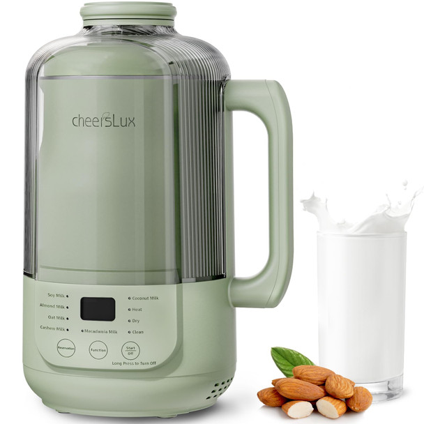 CHEERSLUX 9 IN 1 NUT MILK MAKER MACHINE, 40OZ, LIGHT GREEN
