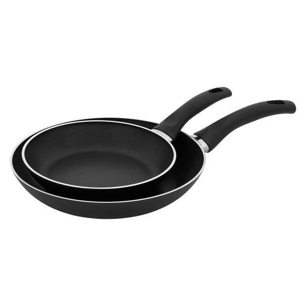 HENCKELS EVERLIFT 2-PIECE NONSTICK FRYING PAN SET, 8-INCH AND 10-INCH - BLACK