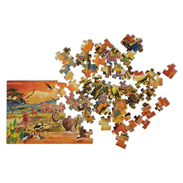 Melissa & Doug African Plains Safari Jumbo Jigsaw Floor Puzzle 100 pcs - Safari New Melissa & Doug African Plains Safari Jumbo Jigsaw Floor Puzzle 100 pcs - Safari New