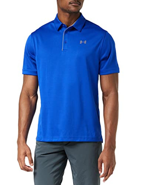 1289268 Under Armour Men's Tech Golf Polo Royal/Graphite 2XL New