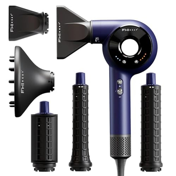 FHI HEAT VERSASPHERE PRO AIR 6-IN-1 HAIR DRYER WITH DIFFUSER - PURPLE/BLACK