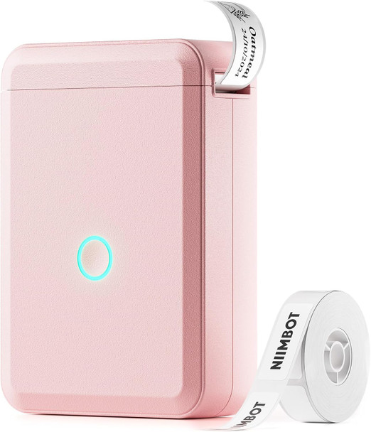 NIIMBOT D110 LABEL MAKER MACHINE WITH TAPE, SIZE SMALL - PINK