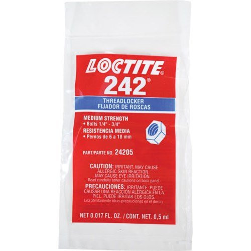 LOCTITE 24205 242 THREADLOCKER (MEDIUM STRENGTH) BLUE 0.5 ML CAPSULE - BLUE New