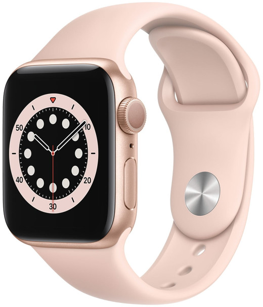 Apple Watch Gen 6 Series 6 40mm Gold Alum - Pink Sand Sport Band MG123LL/A