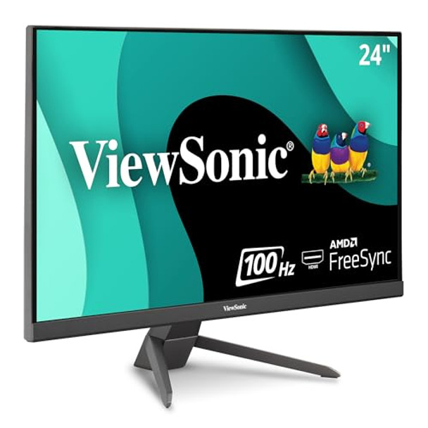 VIEWSONIC 24" FHD 100Hz 1ms Gaming Monitor Freesync VX2467-MHD - BLACK