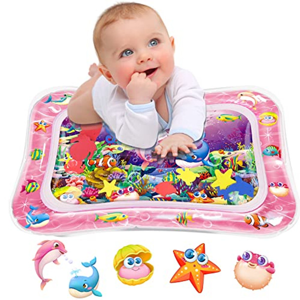 INFINNO TUMMY TIME WATER MAT FOR BABIES SENSORY DEVELOPMENT - PINK