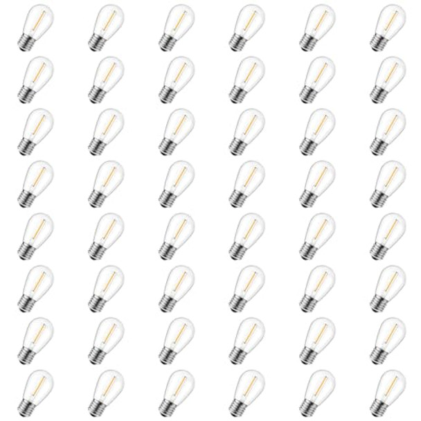 MINETOM 50 LED S14 Replacement Light Bulbs Outdoor String Light Bulb 11W New