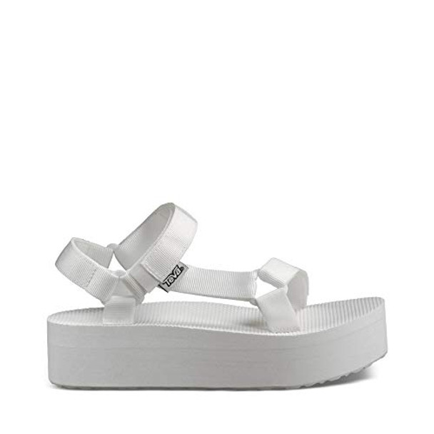 TEVA WOMEN'S W FLATFORM UNIVERSAL SANDAL SIZE 9 BRIGHT WHITE