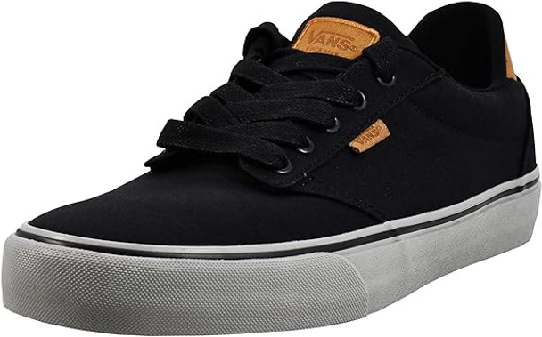 VANS MEN'S ATWOOD DELUXE SHOE - SIZE: MEN 9.5 - DELUXE BLACK/GRAY