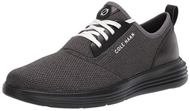 C32583 COLE HAAN MEN'S GRANDSPORT JOURNEY KNIT SNEAKER SIZE 10.5 BLACK/WHITE