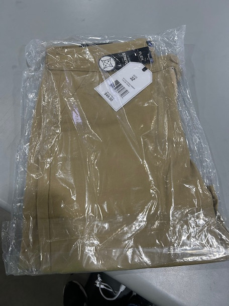 START FLEX COMFORT 4-WAY STRETCH SHORT - SIZE: MEN 32 - KHAKI New