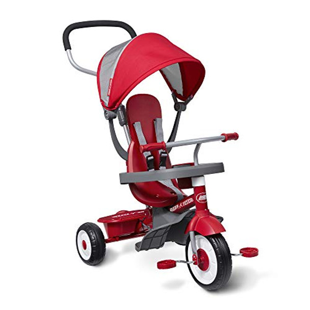 RADIO FLYER STROLLER TRICYCLE EZ FOLD 4-IN-1 STROLL 'N TRIKE FOR INFANT RED
