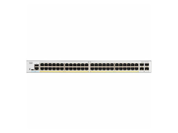 Cisco Catalyst 1200-48P-4G Smart Switch, 48 Port GE, PoE, 4x1GE SFP, Limited