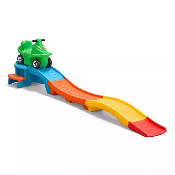 STEP2 RACING GREEN UP & DOWN ROLLER COASTER RIDE-ON