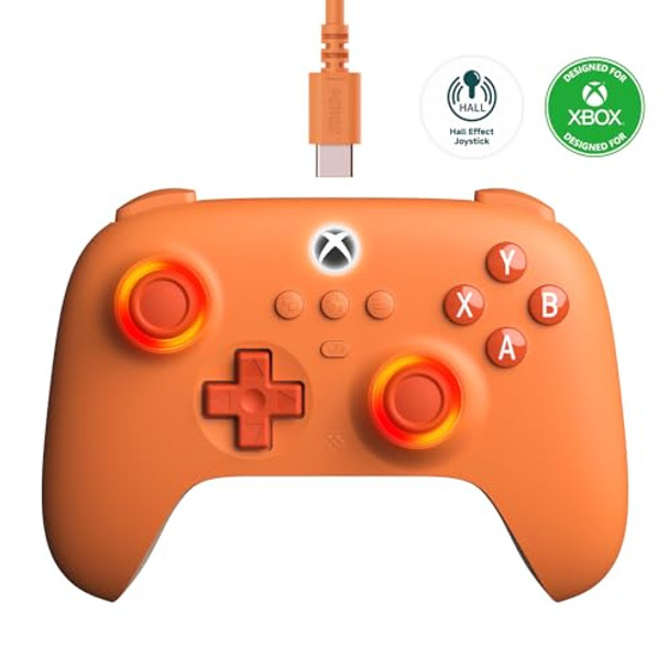 8BITDO ULTIMATE C WIRED CONTROLLER FOR XBOX HALL EFFECT JOYSTICKS 82CF - ORANGE