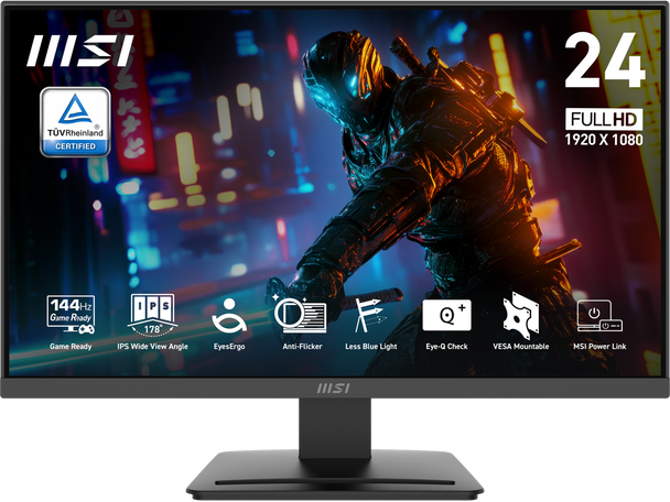 MSI 24" Full HD 144Hz IPS with AMD Adaptive Sync 1ms HDR Ready 102% sRGB LCD