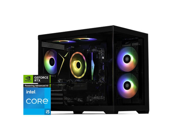 STORMCRAFT Gaming PC SIRIUS Intel Core i5-14400F NVIDIA GeForce RTX 5060 – AI