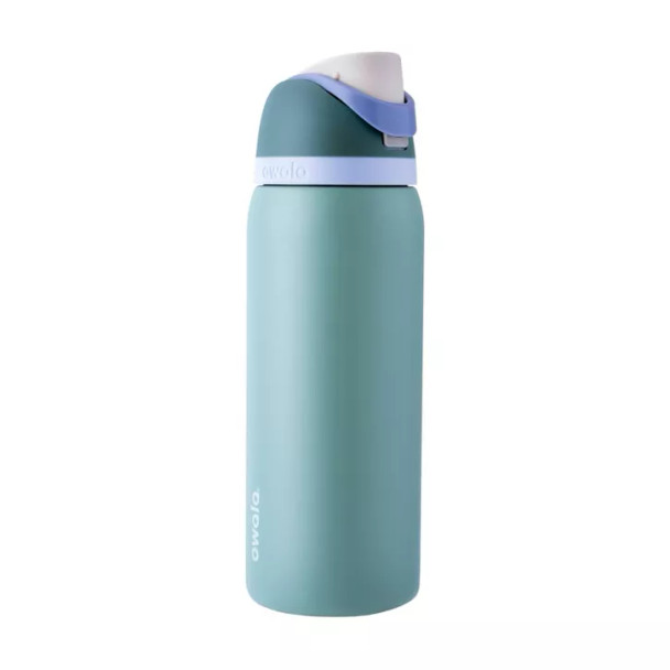 OWALA 32OZ FREESIP STAINLESS STEEL WATER BOTTLE - MISTY MEADOW