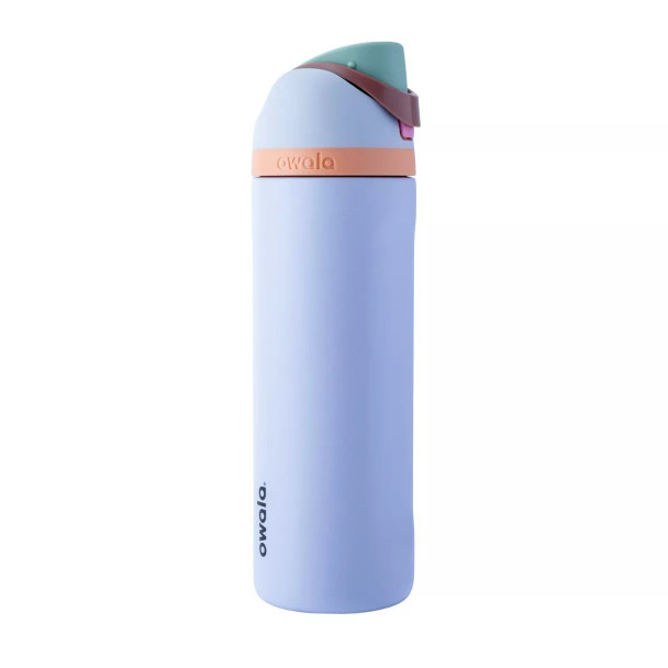 OWALA FREESIP STAINLESS STEEL WATER BOTTLE 24OZ - PERIWINKLE TWINKLE