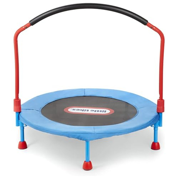 LITTLE TIKES EASY STORE 3' TRAMPOLINE FOR CHILDREN, 36.00x36.00x33.50 - RED/BLUE