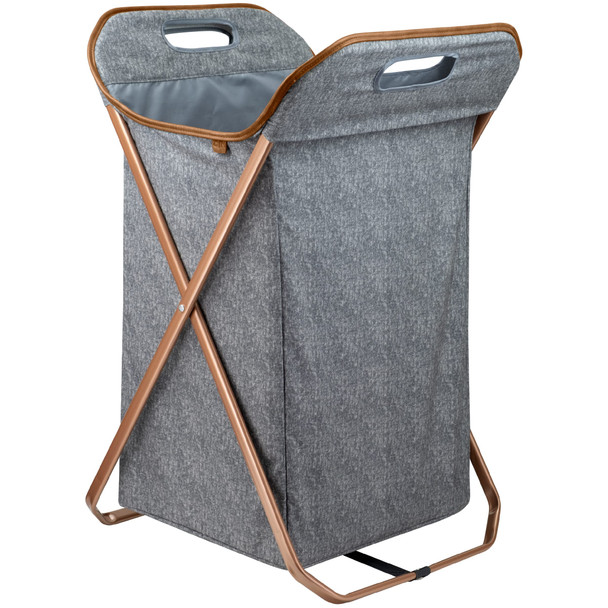 CLEVERMADE RECTANGULAR COMPUTER GAME HAMPER WITH HANDLES - GRAY New