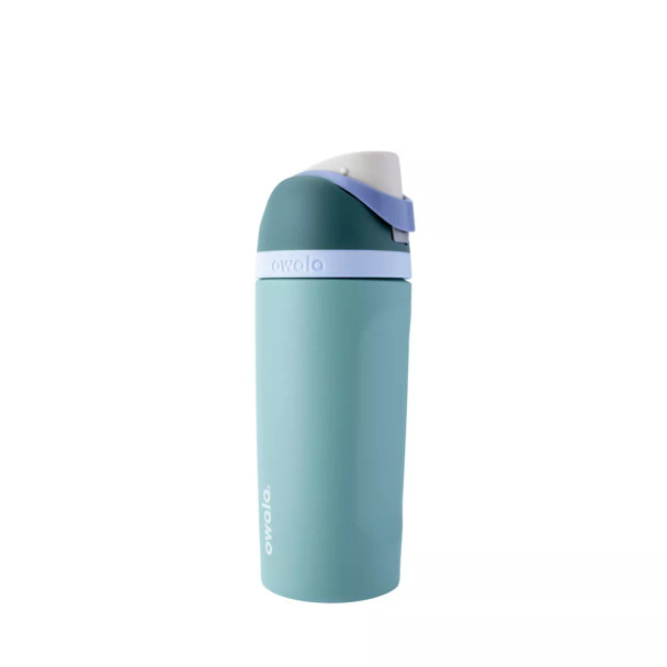 OWALA 16OZ KIDS' FREESIP STAINLESS STEEL WATER BOTTLE - MISTY MEADOW