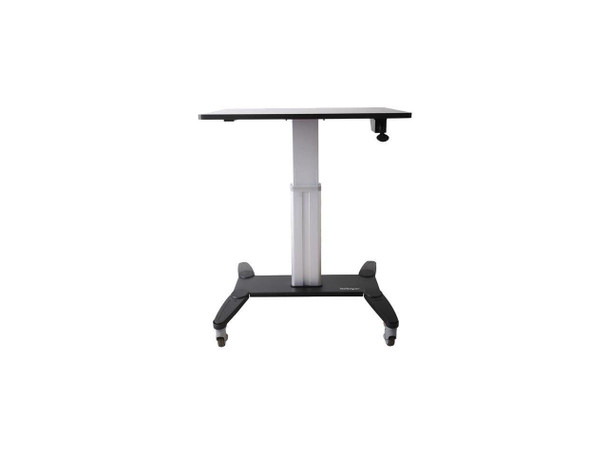 StarTech.com Sit Stand Mobile Workstation - Rolling Desk - One-Touch Height