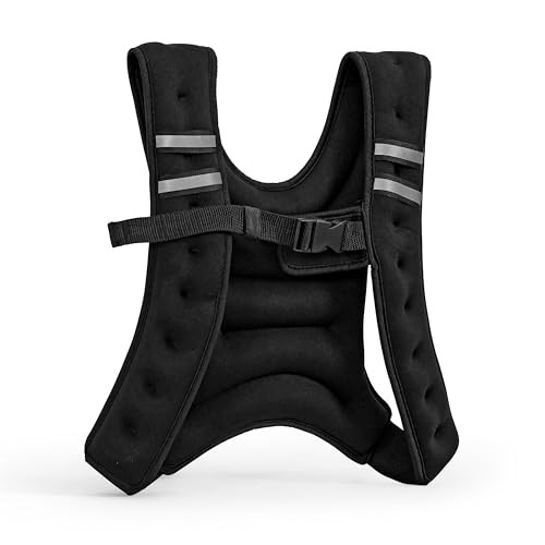 TONE FITNESS WEIGHTED VEST 12 POUNDS - DARK BLACK