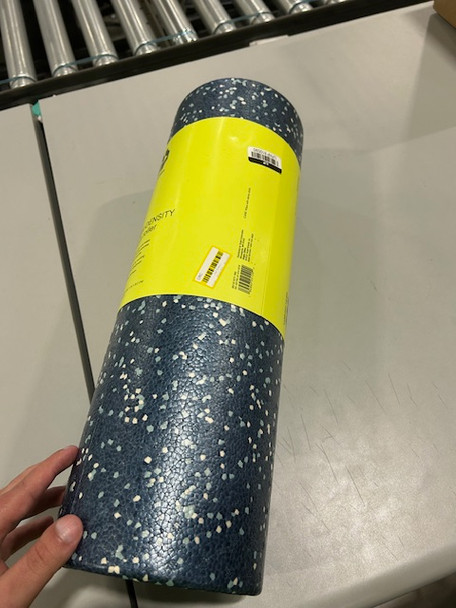 ALL IN MOTION HIGH DENSITY FOAM ROLLER 18" - MUSCLE PAIN RELIEF - DARK BLUE