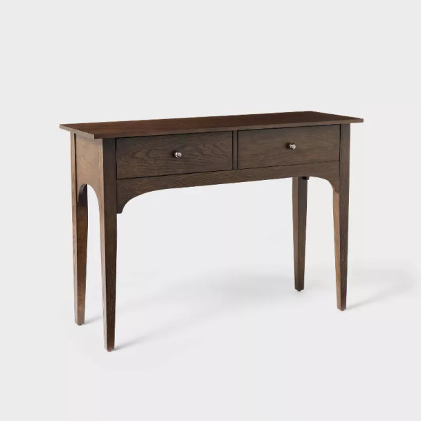 THRESHOLD DESIGNED WITH STUDIO MCGEE PALMA 46" ARCHED CONSOLE TABLE - DARK BROWN New THRESHOLD DESIGNED WITH STUDIO MCGEE PALMA 46" ARCHED CONSOLE TABLE - DARK BROWN New