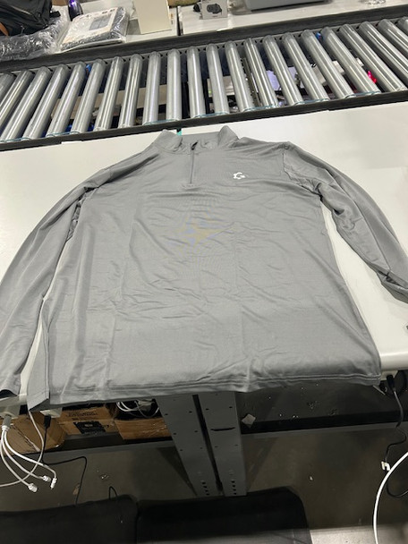 JUMGEAR-LIFE QUARTER ZIPPER PULLOVER SWEAT SHIRT - SIZE: MEN L - LIGHT GRAY JUMGEAR-LIFE QUARTER ZIPPER PULLOVER SWEAT SHIRT - SIZE: MEN L - LIGHT GRAY