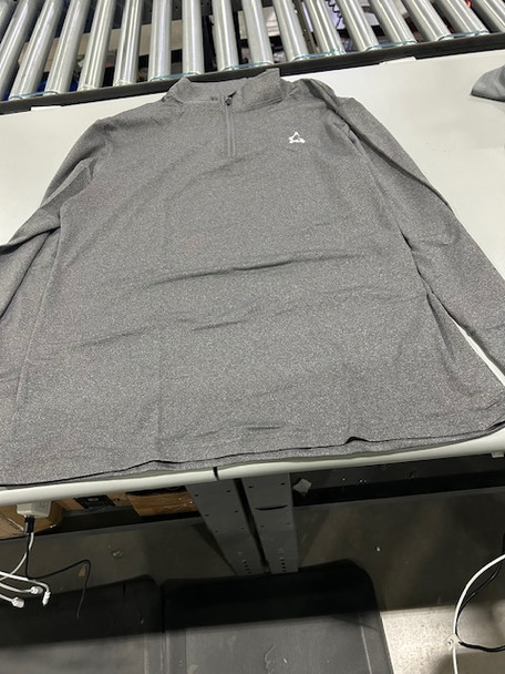 JUMGEAR-LIFE QUARTER ZIPPER PULLOVER SWEAT SHIRT - SIZE: MEN L - MEDIUM GRAY JUMGEAR-LIFE QUARTER ZIPPER PULLOVER SWEAT SHIRT - SIZE: MEN L - MEDIUM GRAY