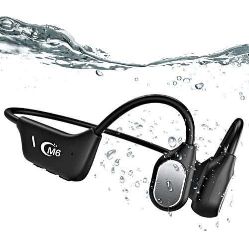 MUNASH Bone Conduction Headphones Open Ear Waterproof - BLACK
