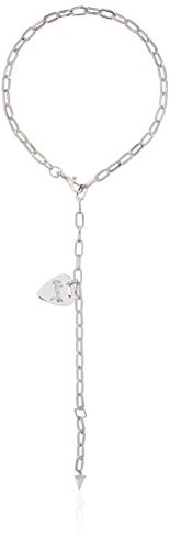 REBECCA MINKOFF GUITAR PICK SIGNATURE LINK TOGGLE Y-NECKLACE - SILVER New