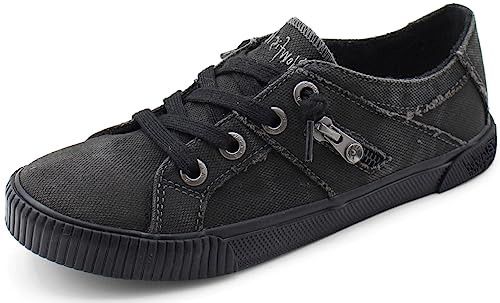 ZS-0269 BLOWFISH MALIBU WOMEN'S FRUIT SNEAKER BLACK/BLACK SIZE 7.5