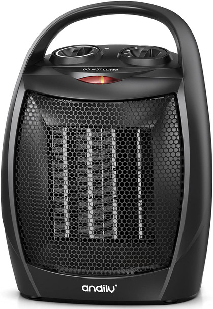 Andily Compact Portable Ceramic Space Heater NF39-BLACK