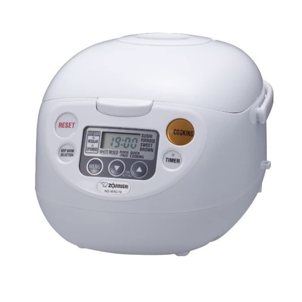 ZOJIRUSHI NS-WAC10 5.5-CUP MICOM RICE COOKER AND WARMER - WHITE ZOJIRUSHI NS-WAC10 5.5-CUP MICOM RICE COOKER AND WARMER - WHITE