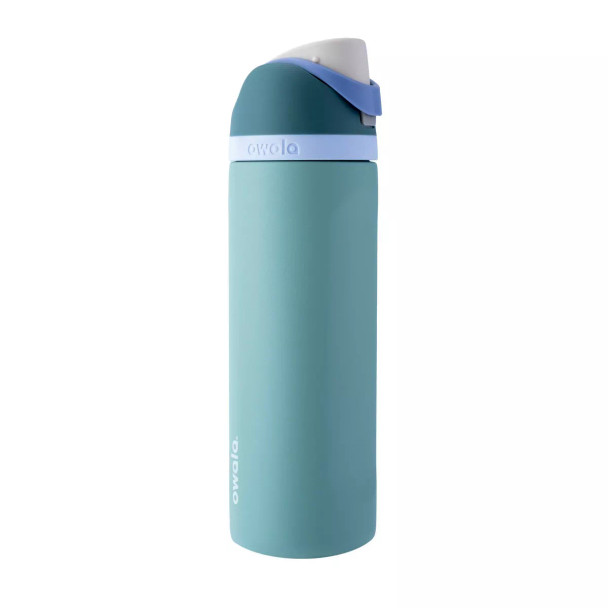 OWALA 24OZ FREESIP STAINLESS STEEL WATER BOTTLE - MISTY MEADOW New
