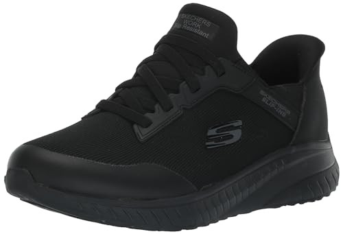 Skechers Women's Hands Free Slip-Ins Squad Chaos SR Adelo, Black, Size 8