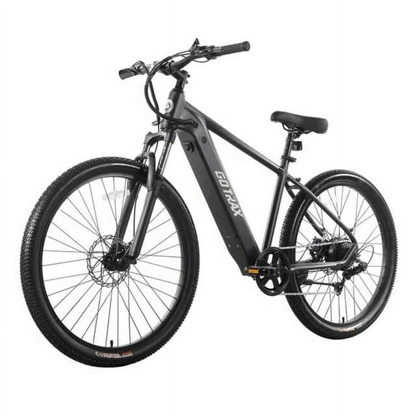GOTRAX APPROACH 27.5" STEP OVER ELECTRIC MOUNTAIN ADULT BIKE, BLACK