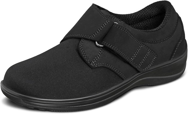 ORTHOFEET WOMEN'S ORTHOPEDIC LYCRA WICHITA CASUAL SHOES - SIZE: 9.5 XW - BLACK ORTHOFEET WOMEN'S ORTHOPEDIC LYCRA WICHITA CASUAL SHOES - SIZE: 9.5 XW - BLACK