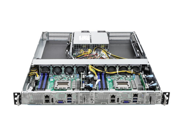 ASRock Rack Server Barebone 1U2N2G-AM5/2T 1U Single Socket AM5 (LGA 1718),