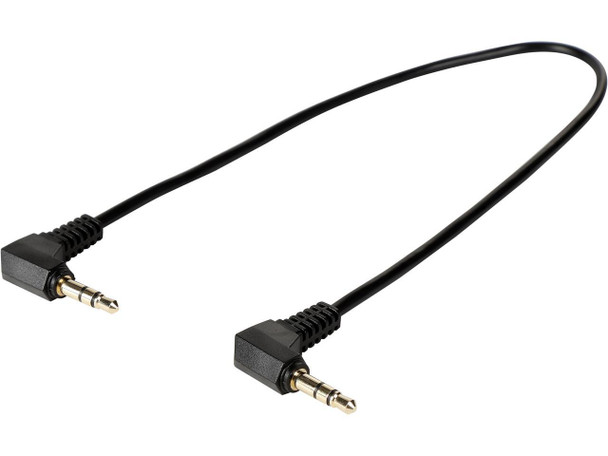 Tripp Lite P312-001-2RA 1 ft. 3.5mm Mini Stereo Audio Cable with two Right Angle