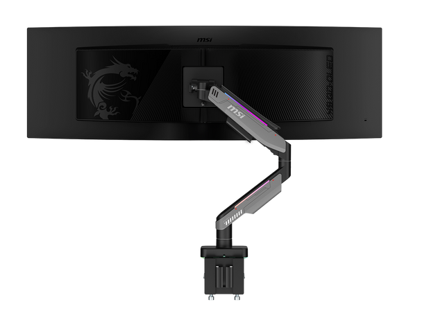 MSI MPG MT201R V2 - Premium RGB Single Monitor Stand Arm,  Supports 17-49"