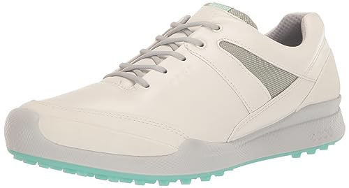 ECCO WOMEN'S BIOM HYBRID HYDROMAX GOLF SHOE SIZE 10-10.5 WHITE/CONCRETE