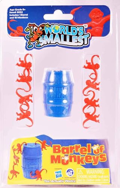 Super Impulse World's Smallest Barrel of Monkey - Red/Blue/Purple New Super Impulse World's Smallest Barrel of Monkey - Red/Blue/Purple New