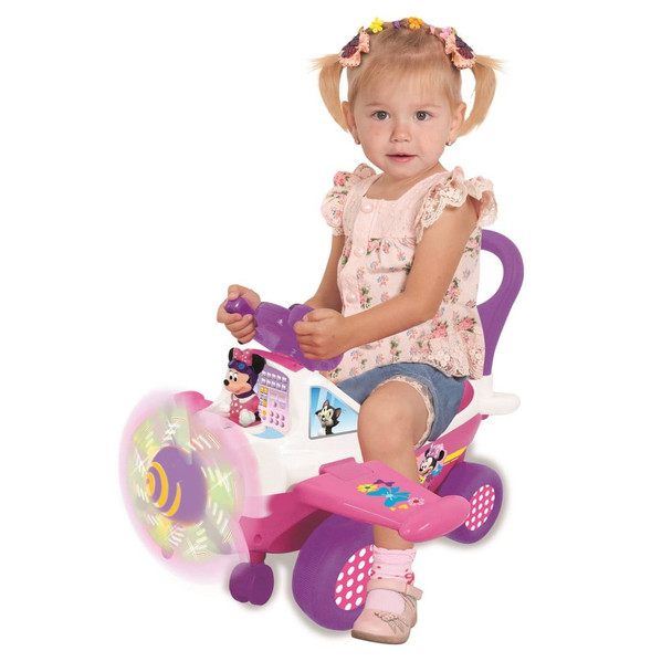 KIDDIELAND MINNIE MOUNTABLE PLANE - WHITE/PINK New KIDDIELAND MINNIE MOUNTABLE PLANE - WHITE/PINK New