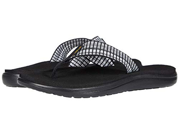 1019040 TEVA WOMEN'S VOYA FLIP FLOP BAR STREET WHITE MULTI_SIZE 8 New